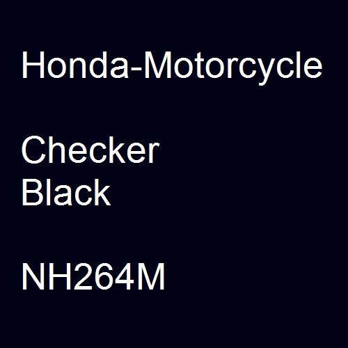 Honda-Motorcycle, Checker Black, NH264M.